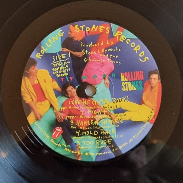 The Rolling Stones – Dirty Work LP vinyl record, image 5 of 6