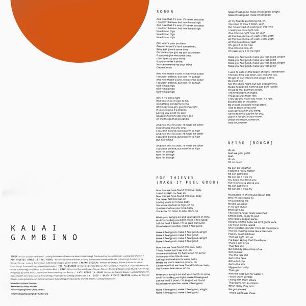 Childish Gambino, Jaden Smith – Kauai 12" vinyl record, image 5 of 10