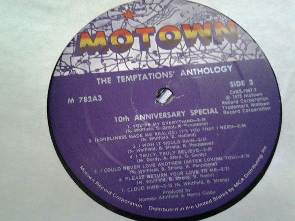 The Temptations – Anthology (3xLP) LP vinyl record, image 9 of 10
