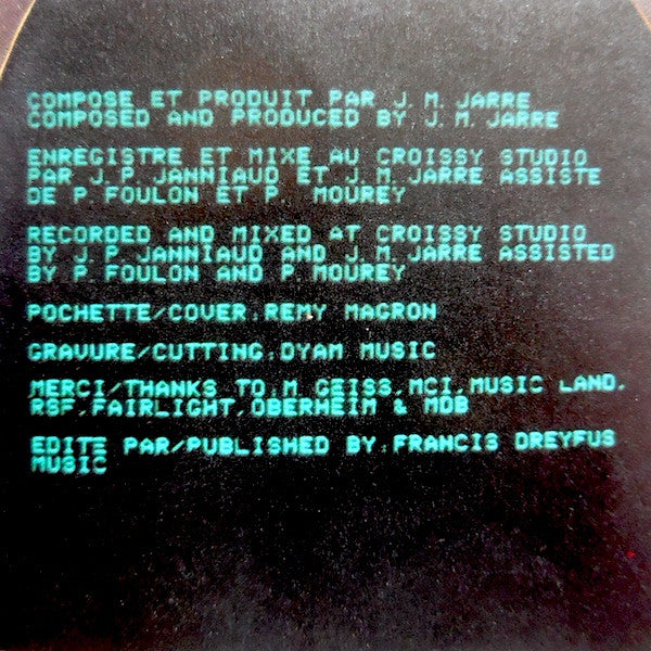 Jean-Michel Jarre – Magnetic Fields LP vinyl record, image 7 of 7