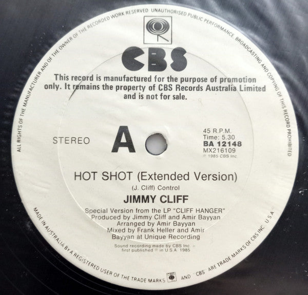 Jimmy Cliff – Hot Shot 12" vinyl record, image 3 of 4