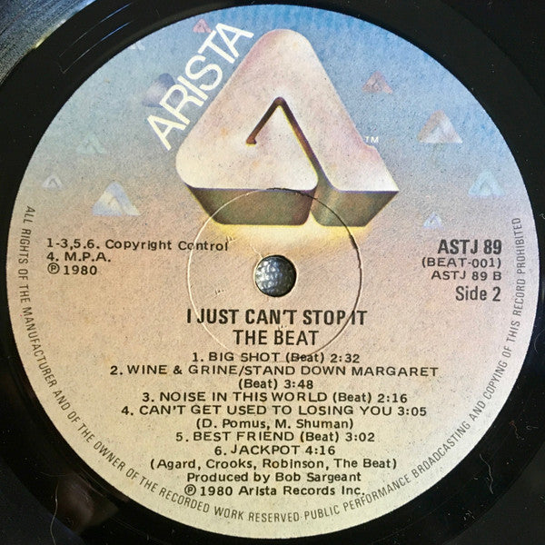 The Beat – I Just Can't Stop It (VG/VG) LP, ZA 1980 | Dutch Vinyl