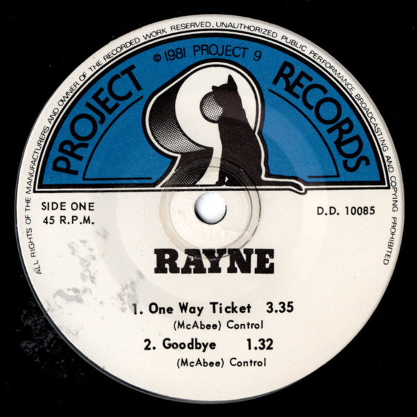Rayne – One Way Ticket 7" vinyl record, image 3 of 4