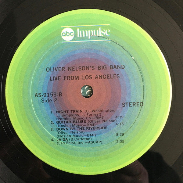 Oliver Nelson's Big Band – Live From Los Angeles LP vinyl record, image 6 of 6