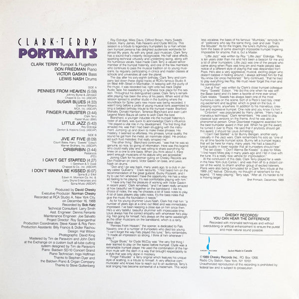 Clark Terry – Portraits LP vinyl record, image 2 of 4