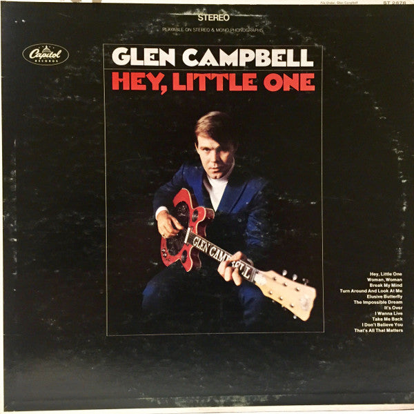 Glen Campbell – Hey, Little One LP vinyl record, image 1 of 4