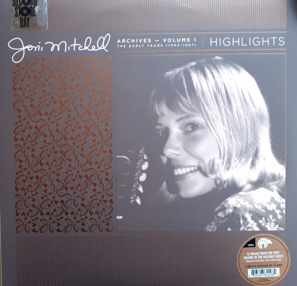 Joni Mitchell – Archives – Volume 1: The Early Years (1963-1967): Highlights LP vinyl record, image 2 of 6