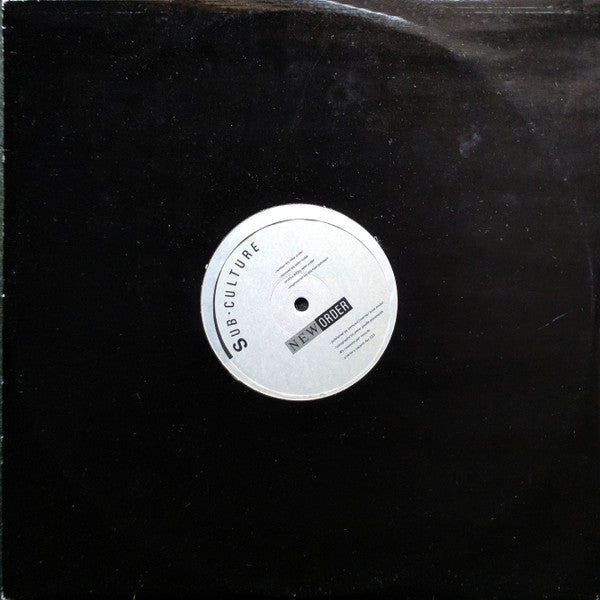 New Order – Sub-Culture 12" vinyl record, image 2 of 3