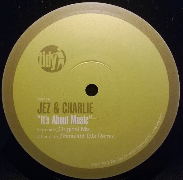 Jez & Charlie – It's About Music 12" vinyl record, image 4 of 4