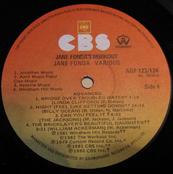 Various – Jane Fonda's Workout Record (2xLP) LP vinyl record, image 5 of 7