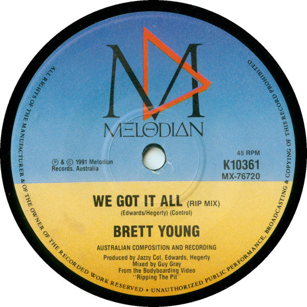 Brett Young – We Got It All 7" vinyl record, image 4 of 4