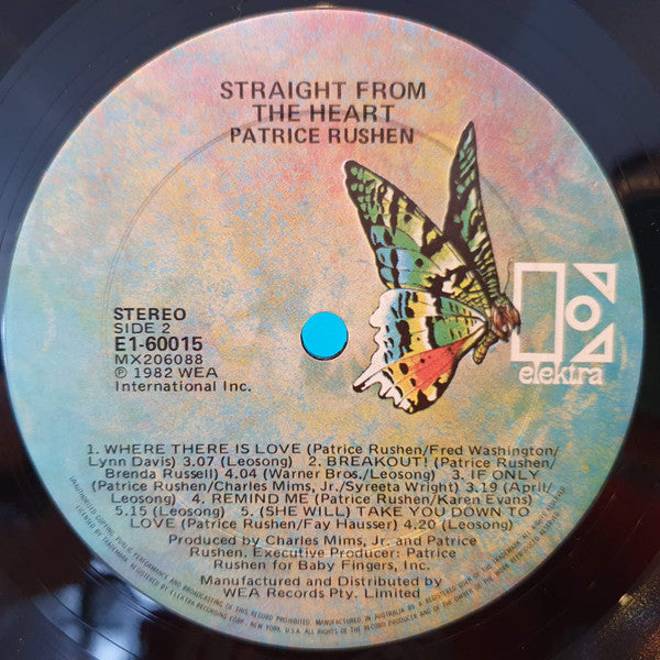 Patrice Rushen – Straight From The Heart LP vinyl record, image 2 of 4