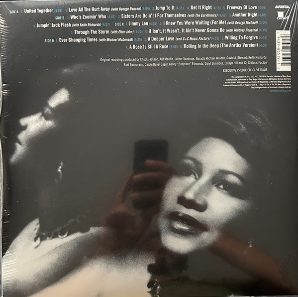 Aretha Franklin – Knew You Were Waiting- The Best Of Aretha Franklin 1980- 2014 (2xLP) LP vinyl record, image 2 of 3