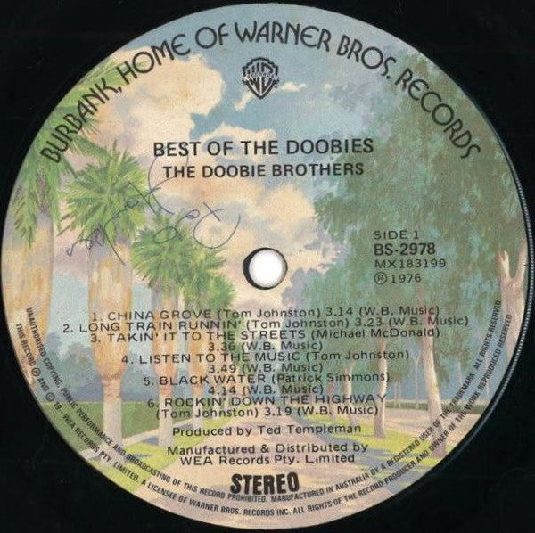 The Doobie Brothers – Best Of The Doobies LP vinyl record, image 3 of 4