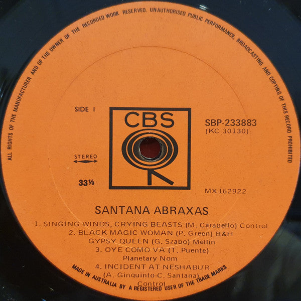 Santana – Abraxas LP vinyl record, image 3 of 4