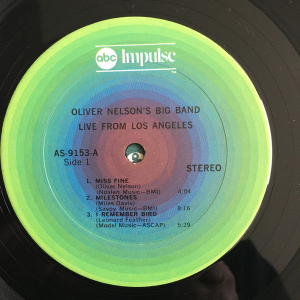 Oliver Nelson's Big Band – Live From Los Angeles LP vinyl record, image 5 of 6
