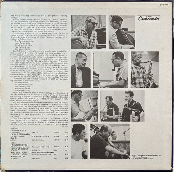 Willie Smith – The Best Of Willie Smith LP vinyl record, image 2 of 4