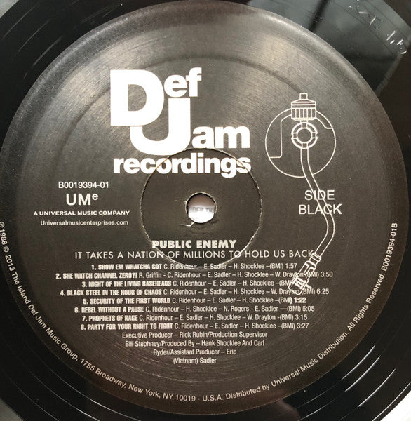 Public Enemy – It Takes A Nation Of Millions To Hold Us Back LP vinyl record, image 3 of 5