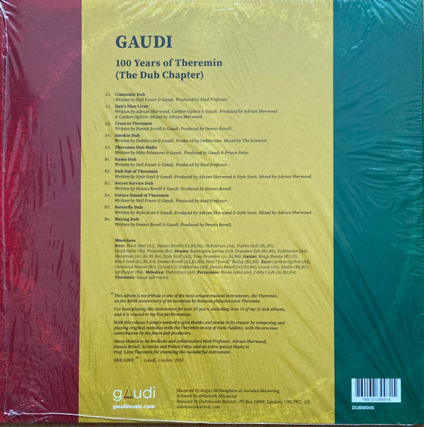 Gaudi – 100 Years of Theremin (The Dub Chapter) LP vinyl record, image 2 of 4