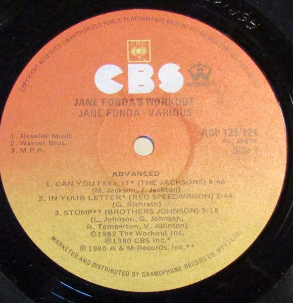 Various – Jane Fonda's Workout Record (2xLP) LP vinyl record, image 7 of 7