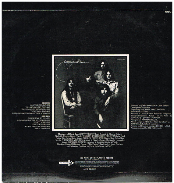 Uncle Jim's Music – Uncle Jim's Music LP vinyl record, image 2 of 4
