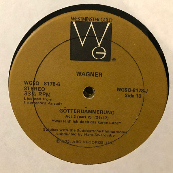 Richard Wagner, Hans Swarowsky, Süddeutsche Philharmonie – Götterdämmerung (6xLP) LP vinyl record, image 2 of 3