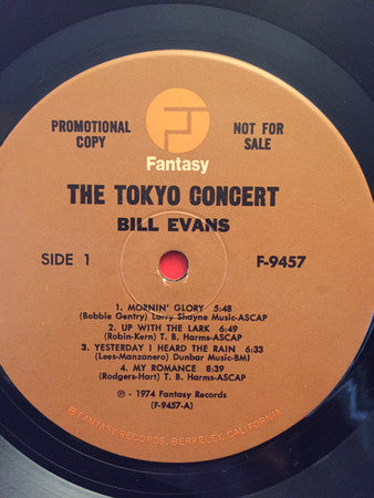 Bill Evans – The Tokyo Concert LP vinyl record, image 3 of 4