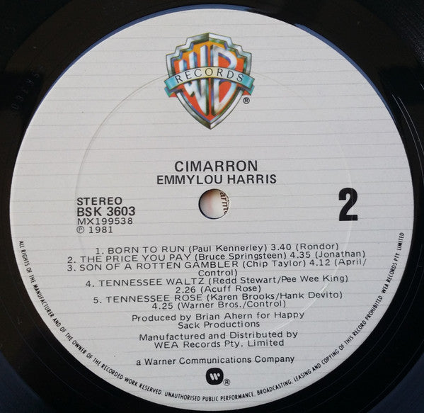 Emmylou Harris – Cimarron LP vinyl record, image 4 of 7