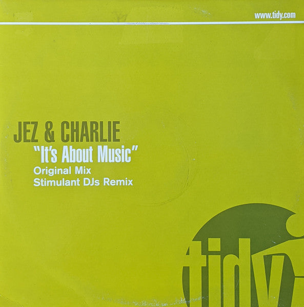 Jez & Charlie – It's About Music 12" vinyl record, image 1 of 4
