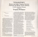 Pyotr Ilyich Tchaikovsky – Yevgeny Svetlanov Conducts Tchaikovsky LP vinyl record, image 4 of 5