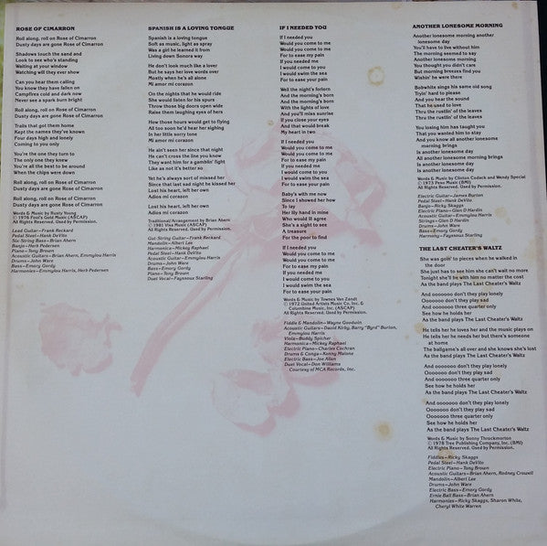 Emmylou Harris – Cimarron LP vinyl record, image 5 of 7