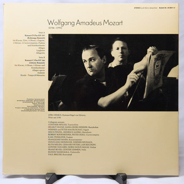 Wolfgang Amadeus Mozart, Jörg Demus, Collegium Aureum – Krönungskonzert · Lützowkonzert LP vinyl record, image 2 of 5