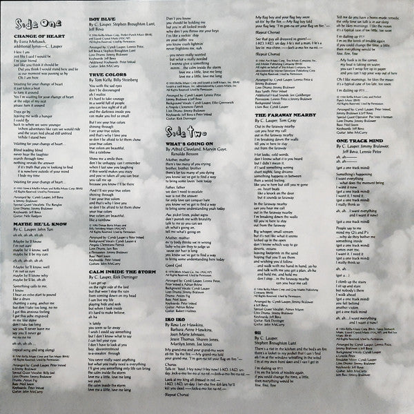 Cyndi Lauper – True Colors LP vinyl record, image 4 of 7