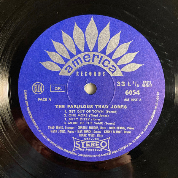 Thad Jones – The Fabulous Thad Jones LP vinyl record, image 3 of 4
