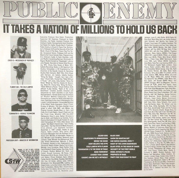 Public Enemy – It Takes A Nation Of Millions To Hold Us Back LP vinyl record, image 4 of 5