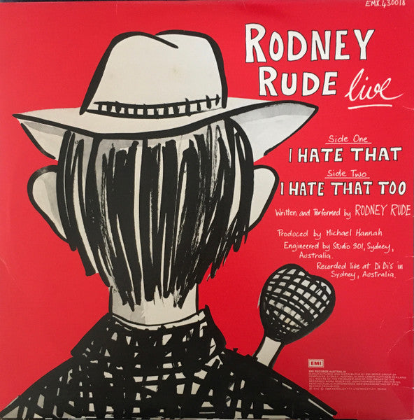 Rodney Rude – Live LP vinyl record, image 2 of 4