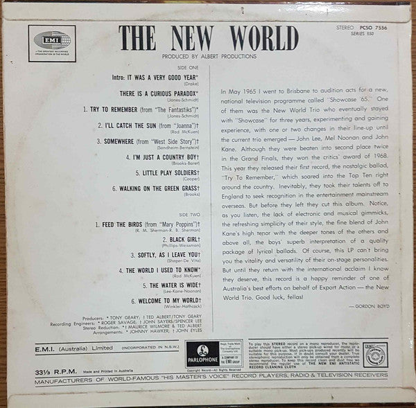 New World – The New World LP vinyl record, image 2 of 3