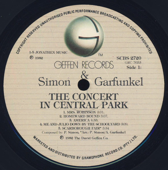 Simon & Garfunkel – The Concert In Central Park (2xLP) LP vinyl record, image 6 of 10