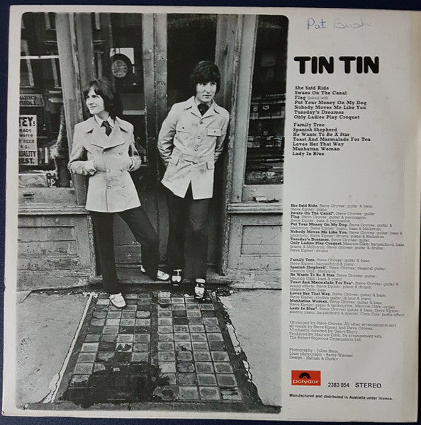 Tin Tin – Toast And Marmalade For Tea LP vinyl record, image 2 of 3