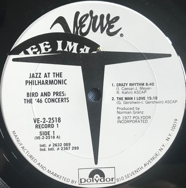 Jazz At The Philharmonic – Bird And Pres: The '46 Concerts (2xLP) LP vinyl record, image 9 of 10