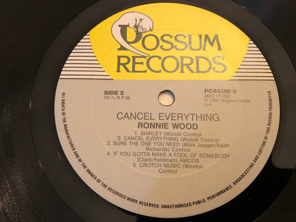 Ron Wood – Cancel Everything LP vinyl record, image 4 of 4