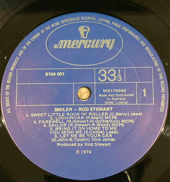Rod Stewart – Smiler LP vinyl record, image 2 of 7