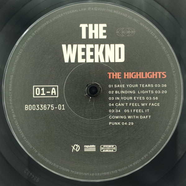 The Weeknd – The Highlights (2xLP) LP vinyl record, image 5 of 8