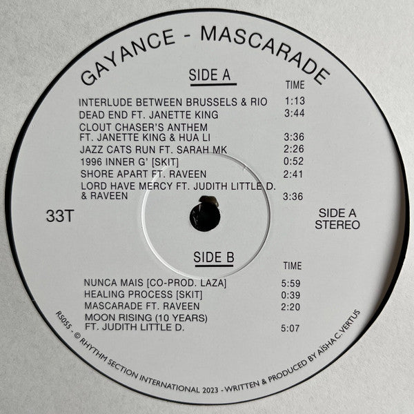 Gayance – Mascarade LP vinyl record, image 3 of 4