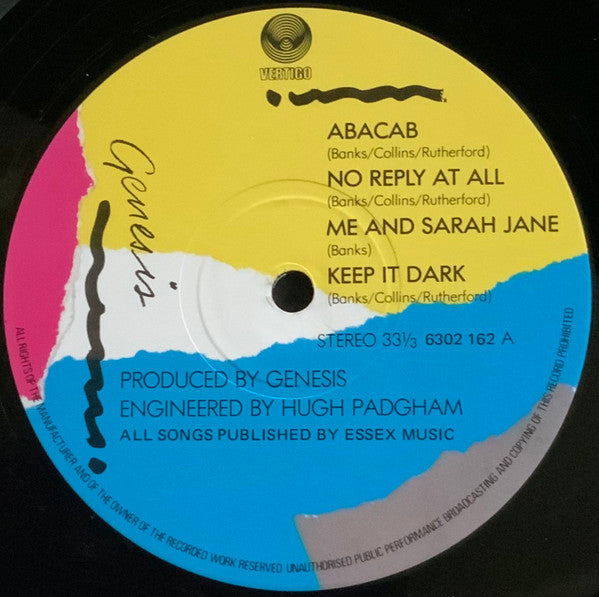 Genesis – Abacab LP vinyl record, image 3 of 4