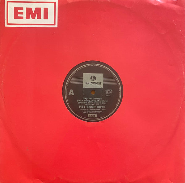Pet Shop Boys – Opportunities (Let's Make Lots Of Money) (Dance Mix) 12" vinyl record, image 1 of 4