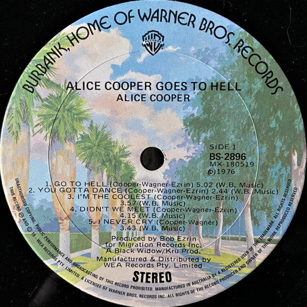 Alice Cooper – Alice Cooper Goes To Hell LP vinyl record, image 8 of 9