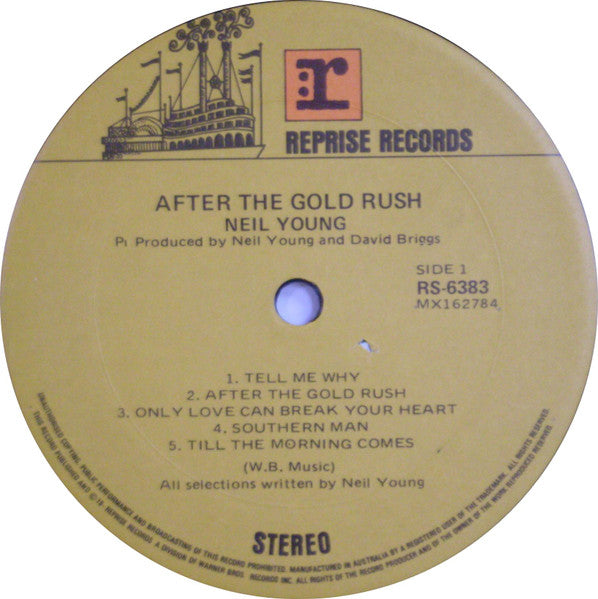 Neil Young – After The Gold Rush LP vinyl record, image 3 of 4