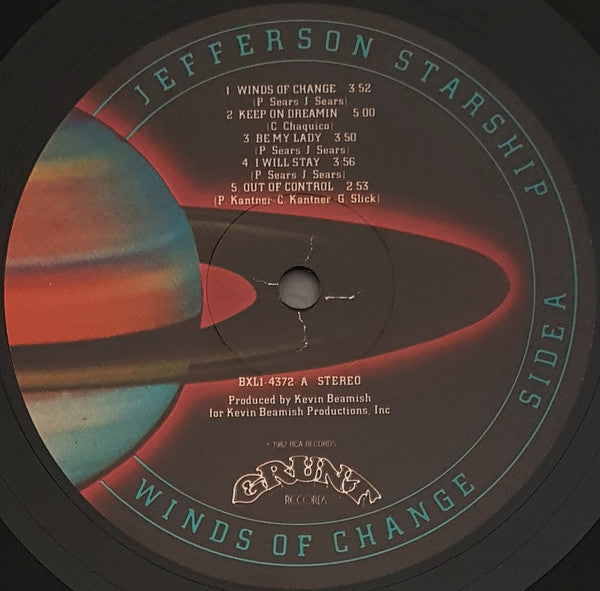 Jefferson Starship – Winds Of Change LP vinyl record, image 5 of 6