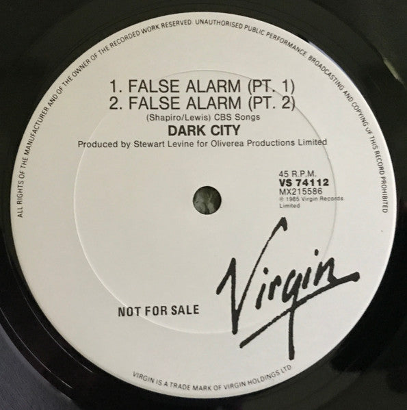 Dark City – False Alarm 12" vinyl record, image 4 of 4